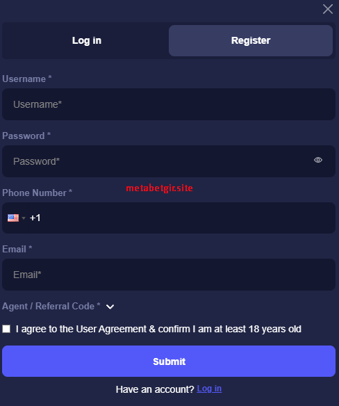metabet giriş
